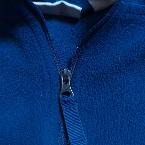 LL Bean Women's Small Petite Sweater Pullover 1/4 Zip Fleece Blue Outdoors - Picture 3 of 9